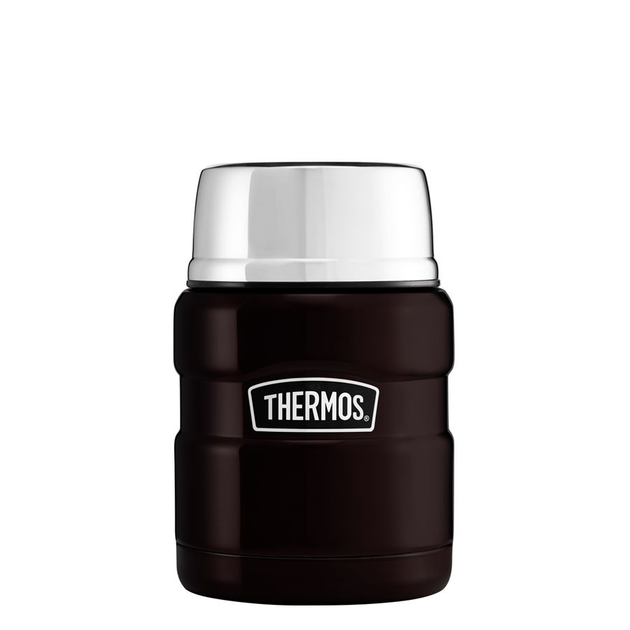 Image - Thermos Stainless Steel King Food Flask, 470ml, Matt Black