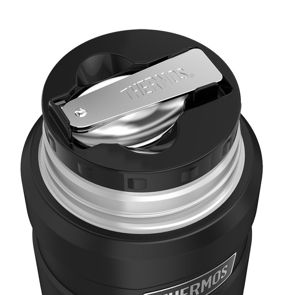 Image - Thermos Stainless Steel King Food Flask, 470ml, Matt Black