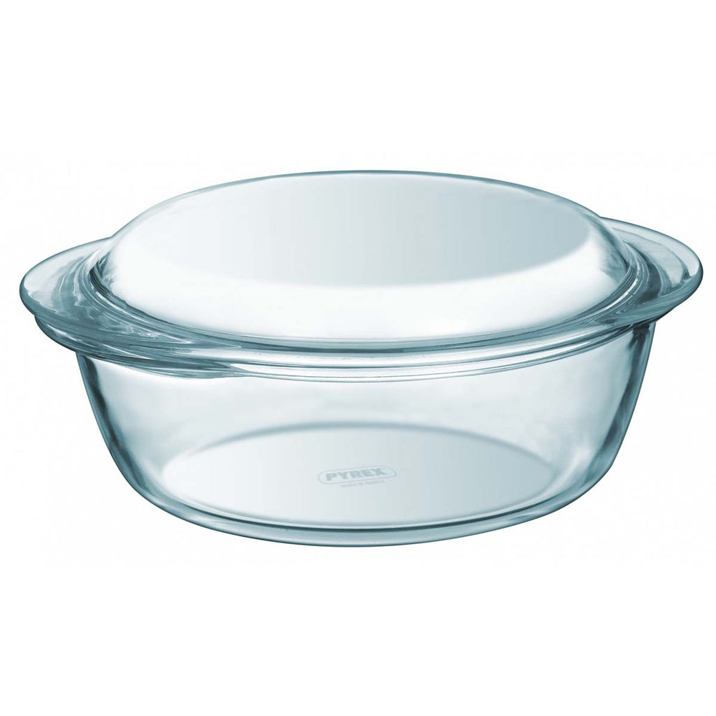 Image - Pyrex Classic Easy Grip Glass Round Casserole High Resistance, 3.5L