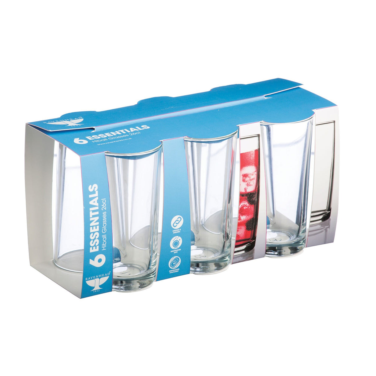 Image - Ravenhead Essential Highball Glasses, 26cl, Set of 6