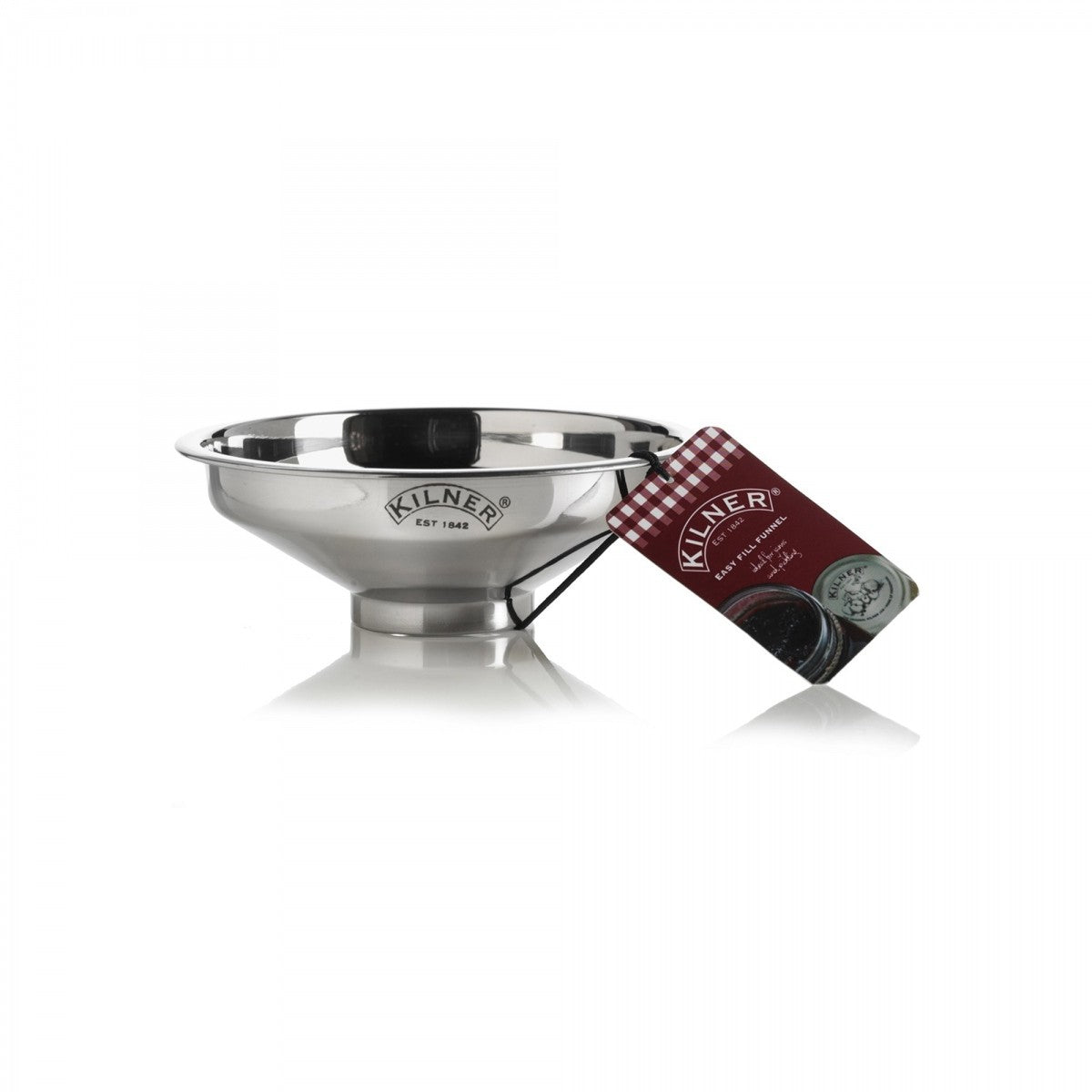 Image - Kilner Stainless Steel Easy Fill Funnel, Silver
