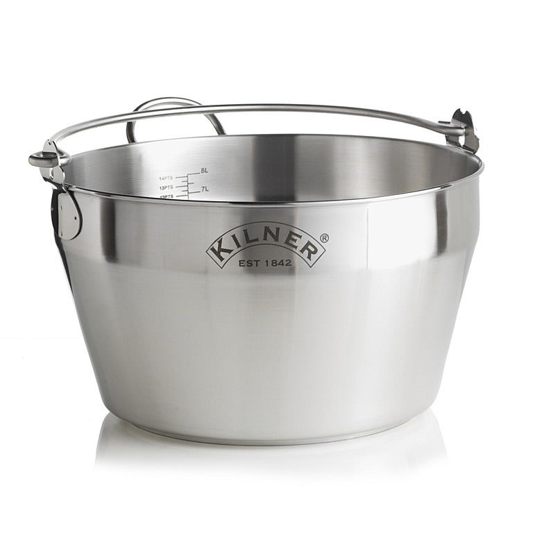 Image - Kilner Stainless Steel Jam Pan, 8L, 30cm, Silver