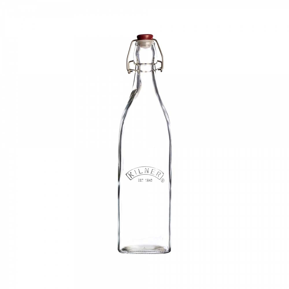 Kilner Clip Top Square Bottle, 0.55L