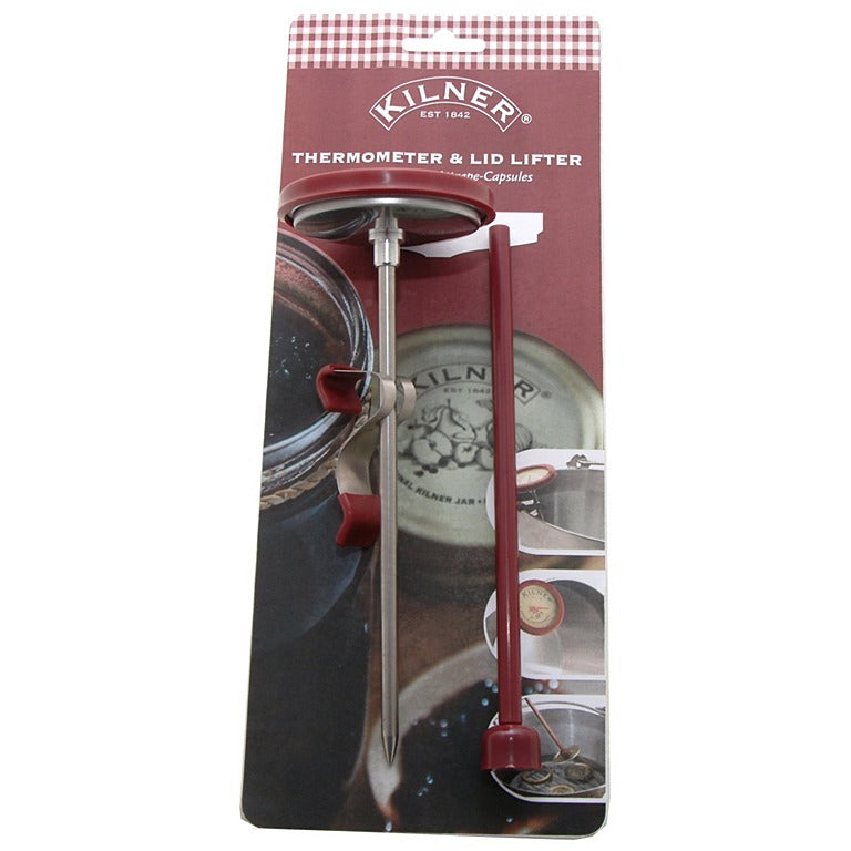 Image - Kilner Thermometer and Lid Lifter, Red