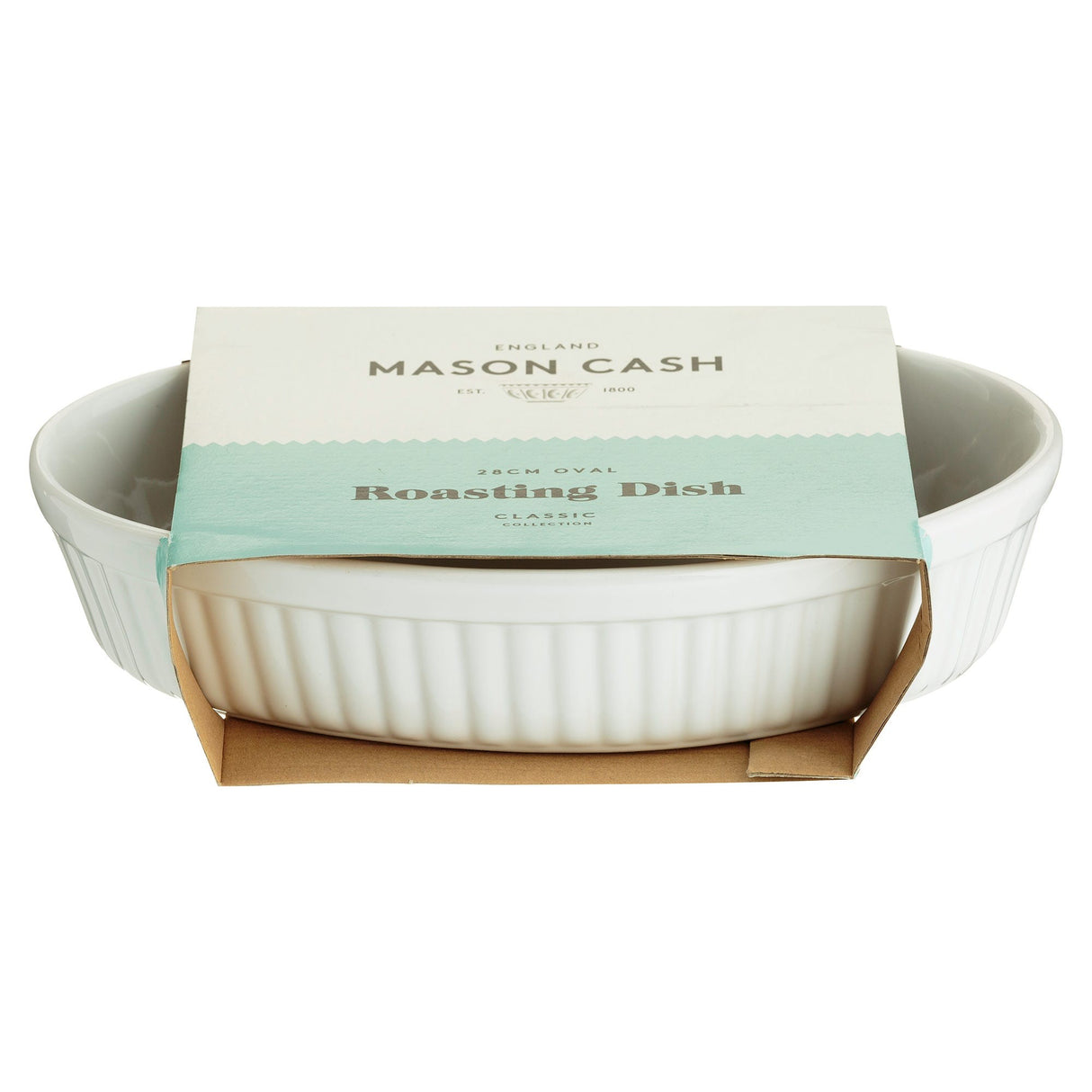 Mason Cash Classic Collection Oval Dish, 28cm, White
