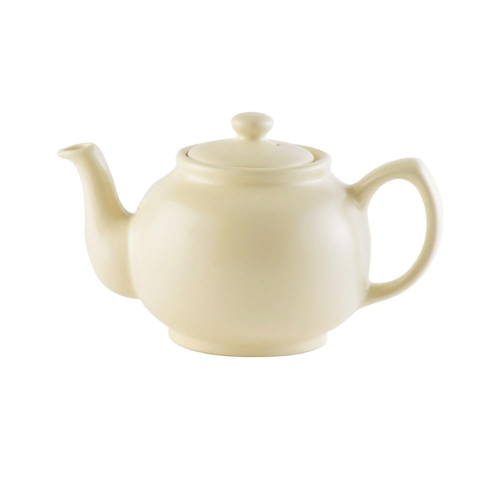 Price & Kensington Matt 6cup Teapot, 1100ml, Cream 