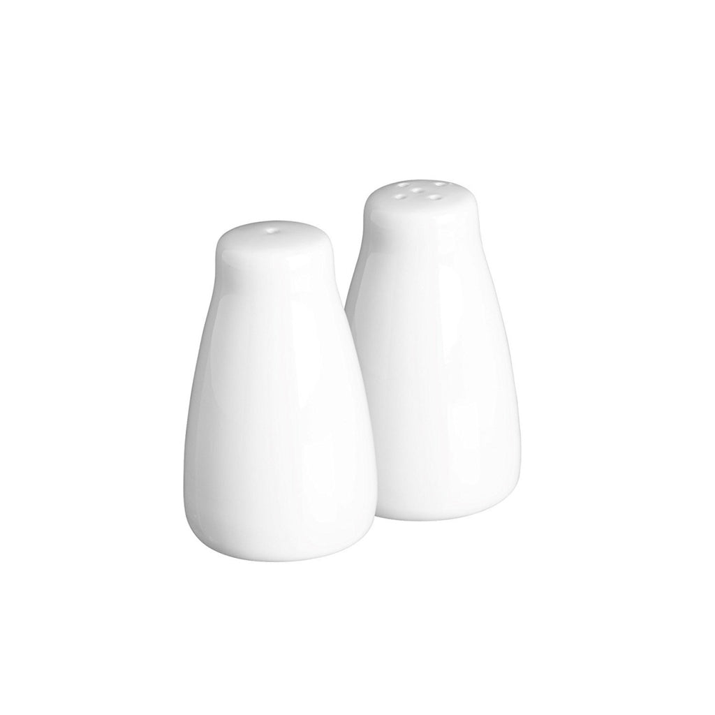 Price and Kensington Simplicity Salt & Pepper Pots, Set of 2, White