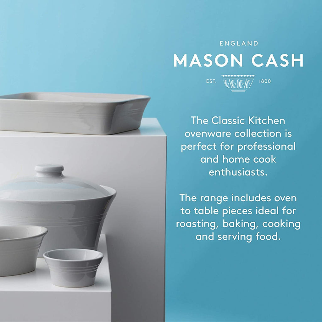 Image - Mason Cash Classic Kitchen Grey Rectangular Baker 26cm