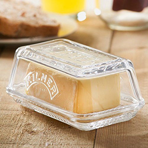 Image - Kilner Glass Butter Dish, Clear
