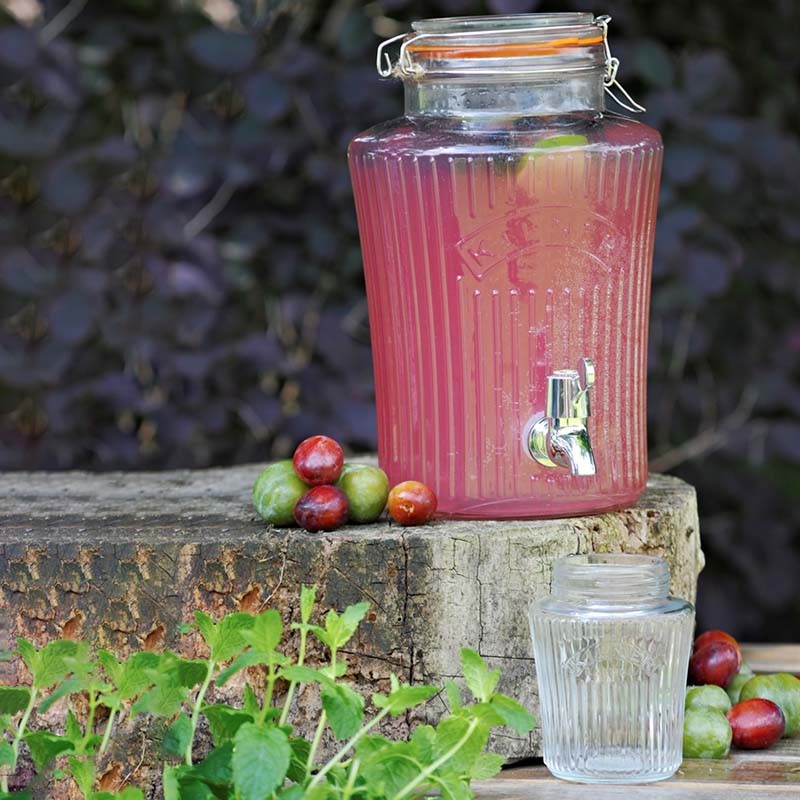 Image - Kilner Clip Top Vintage Drinks Dispenser 5 Litre, Clear