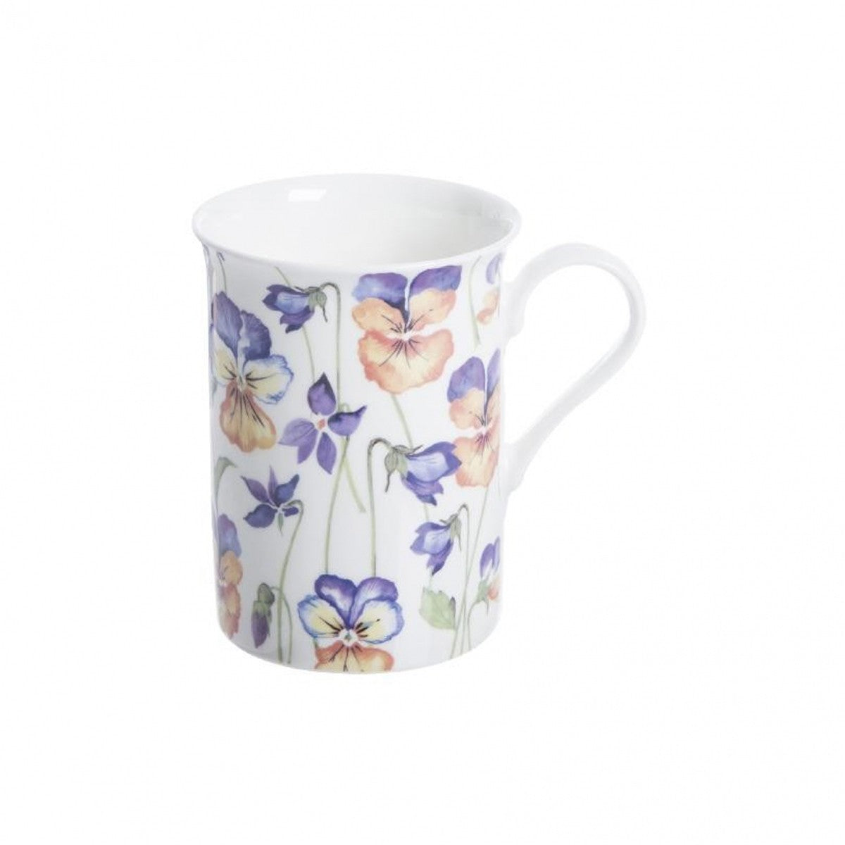 Price & Kensington Viola & Sweetpea Assorted Fine China Mug, 310ml