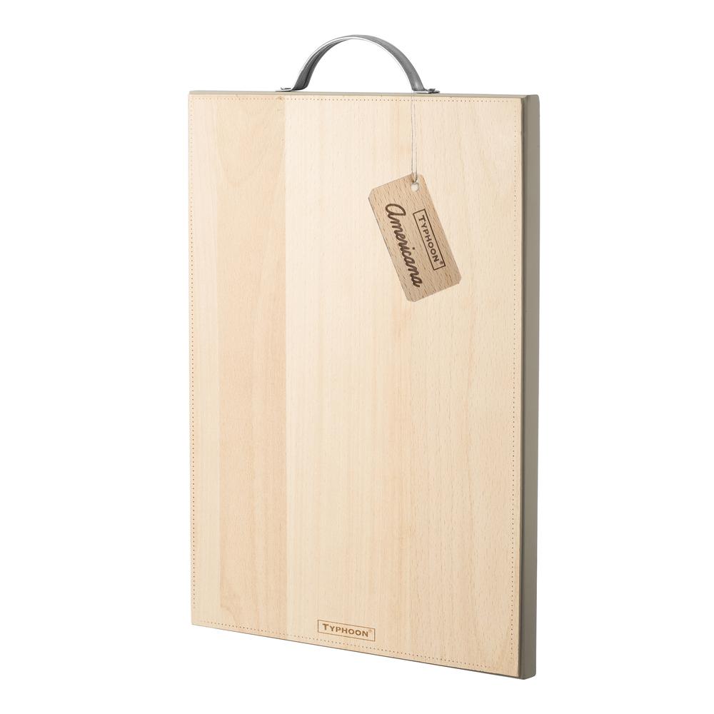 Image - Typhoon Vintage Americana Handle Chop Board, 36 x 26cm, Beechwood