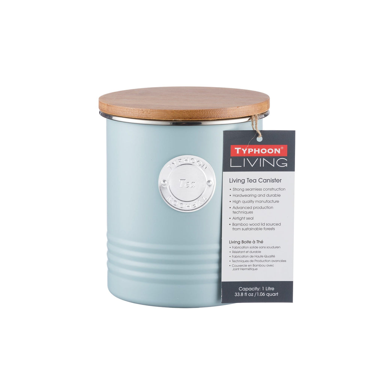Typhoon Living Tea Canister, 1L, Blue