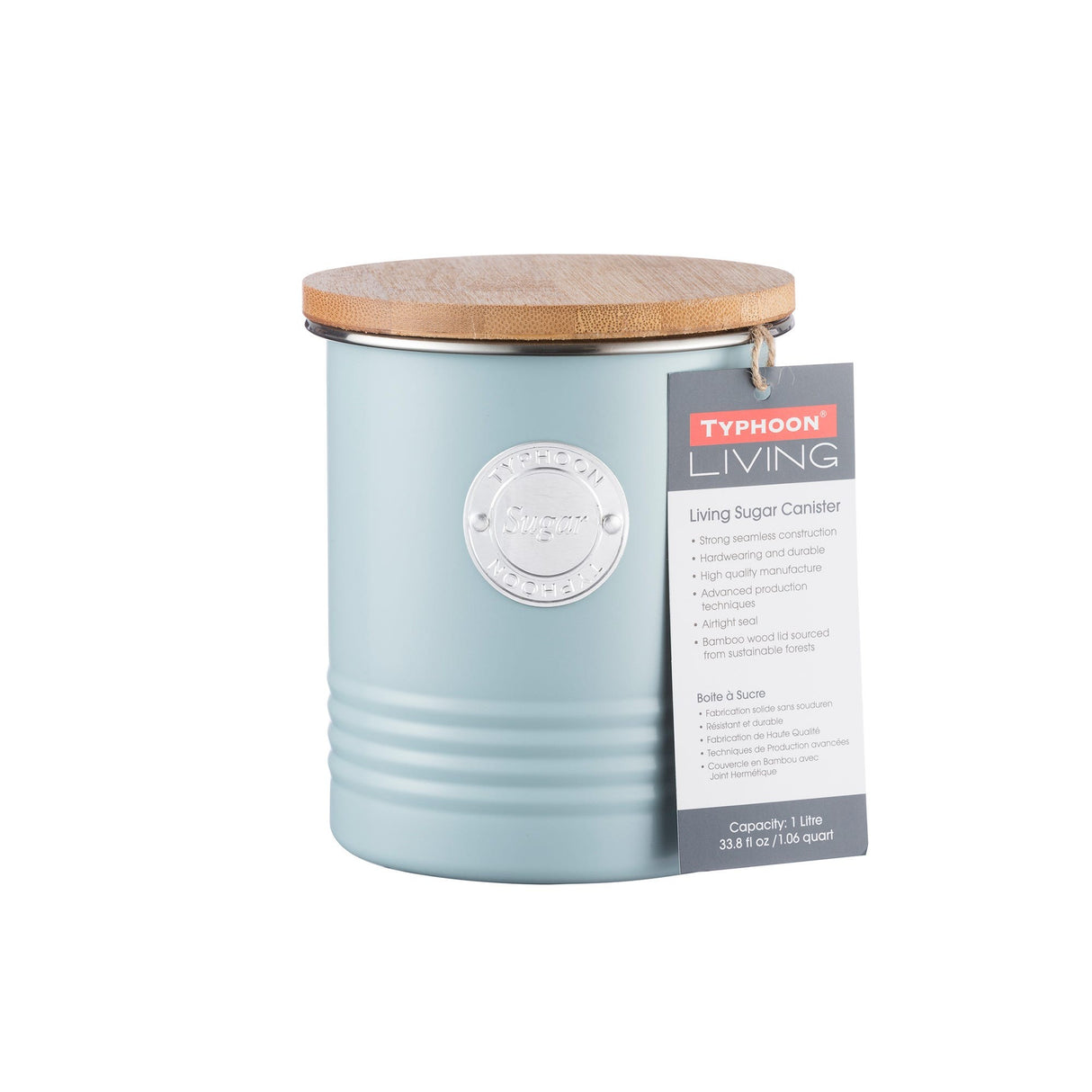 Typhoon Living Sugar Canister, 1L, Blue
