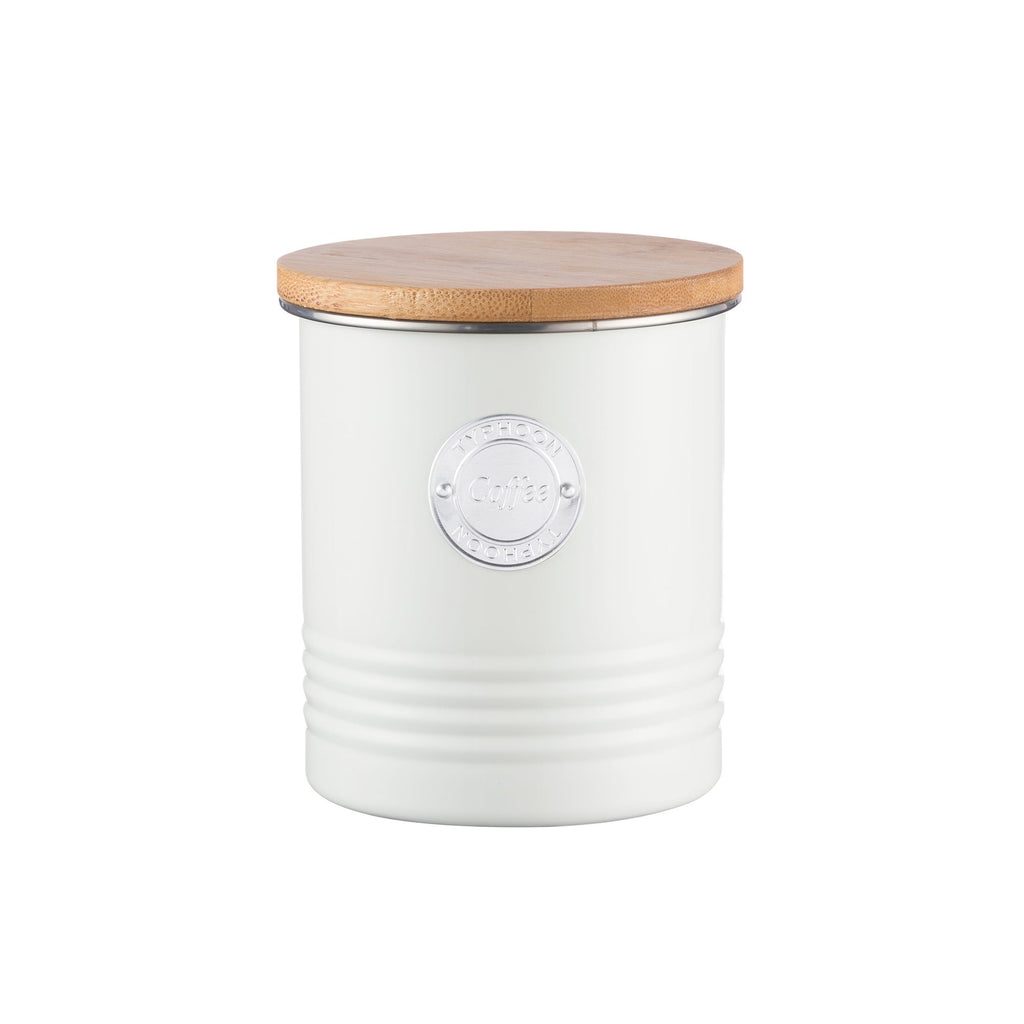 Typhoon Living Coffee Canister, 1L, Cream