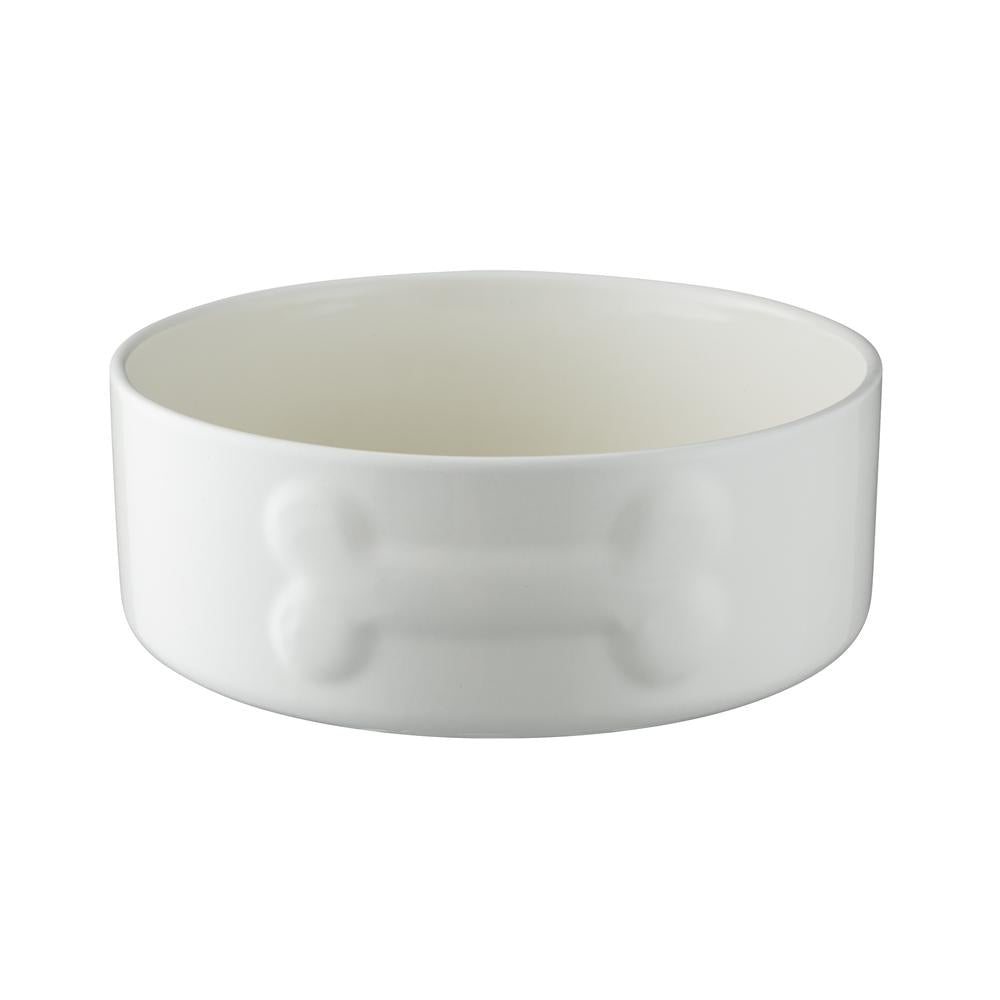 Mason Cash Colour Mix Dog Bowl, 20cm, Cream