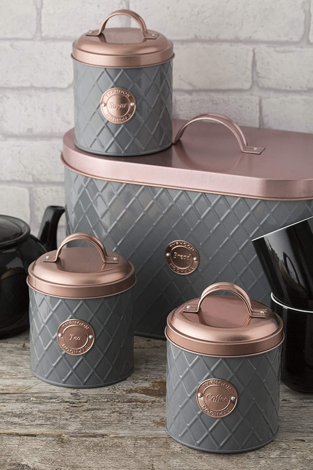 Image - Typhoon Henrik Copper Lid Bread Bin