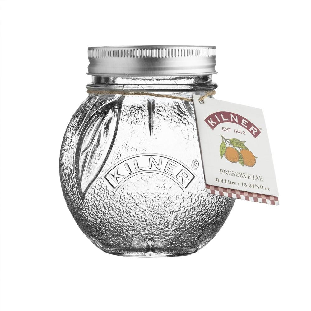 Image - Kilner Orange Fruit Preserve Jar, 0.4L, Transparent