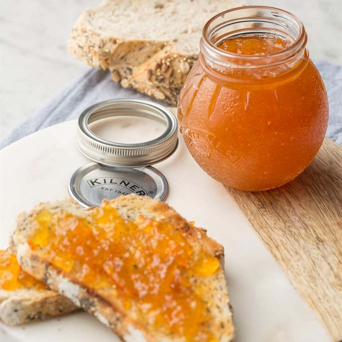 Image - Kilner Orange Fruit Preserve Jar, 0.4L, Transparent