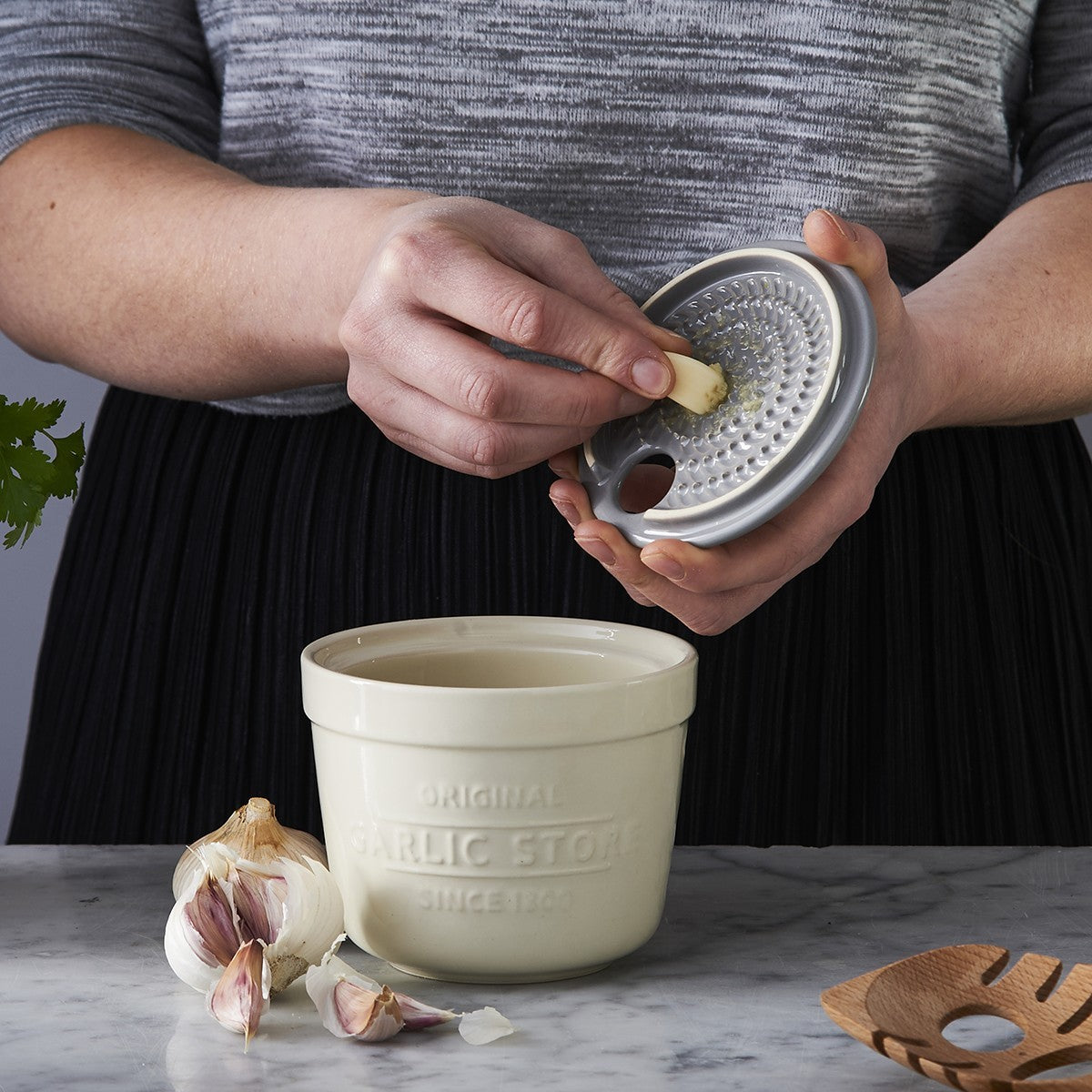 Mason Cash Innovative Kitchen Garlic Store & Grater