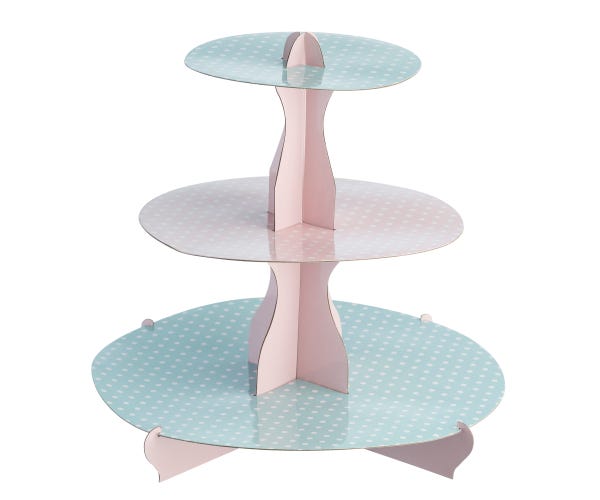 Image - Mason Cash 3 Tier Cupcake Stand Polka Dot Pastel