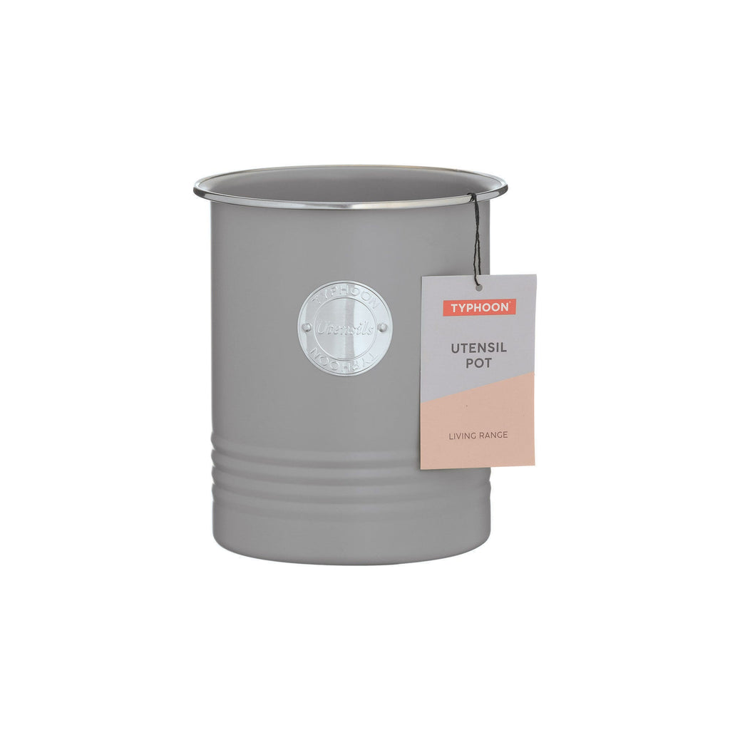 Typhoon Living Carbon Steel Utensil Jar, 1.7L, Grey