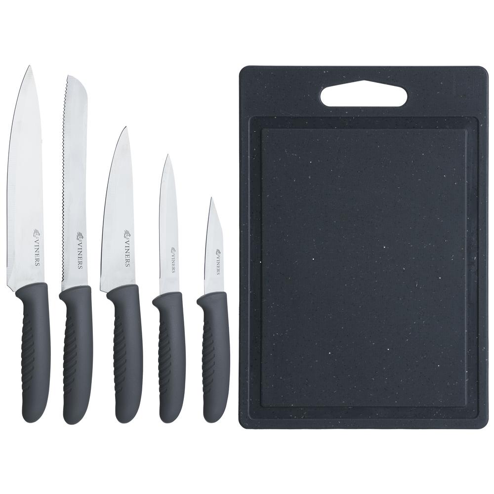 Image - VINERS Speckle 5pc Knife Set with Chopping Board