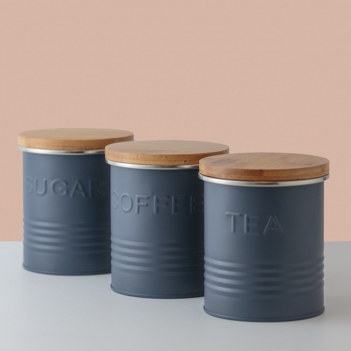 Image - Typhoon Essentials Tea, Coffee, Sugar Storage Set, Blue