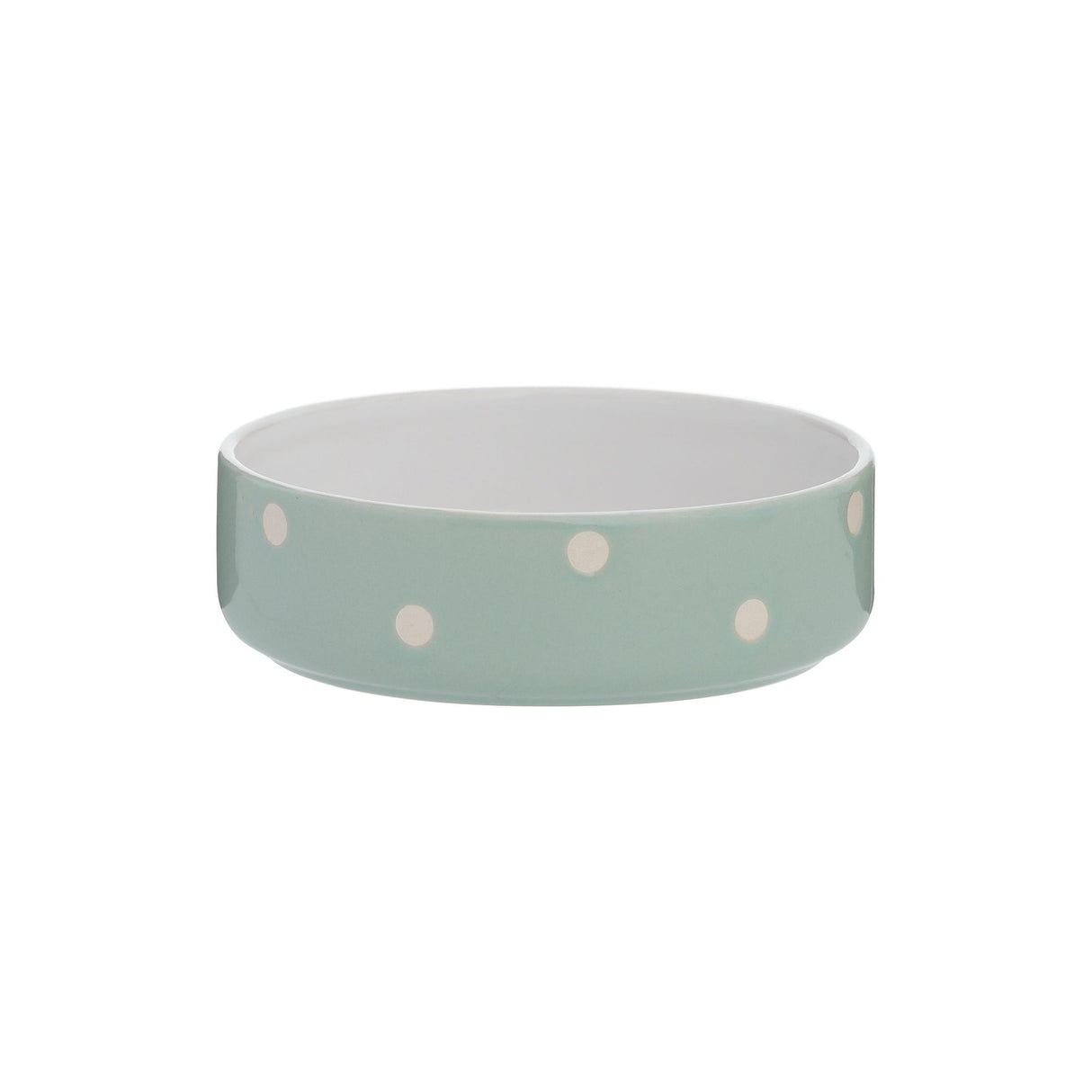 Mason Cash Polka Dot Pet Bowl, Sage, 300cm