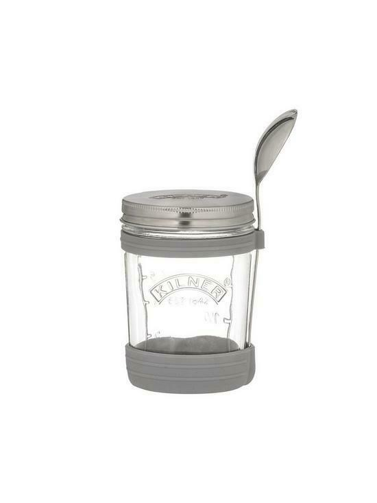 Image - Kilner Soup Jar with Spoon Set, 350ml, Clear