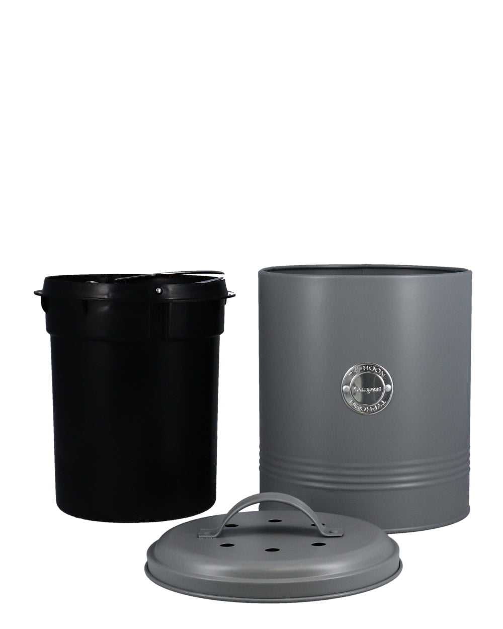 Typhoon Living Compost Caddy, Grey