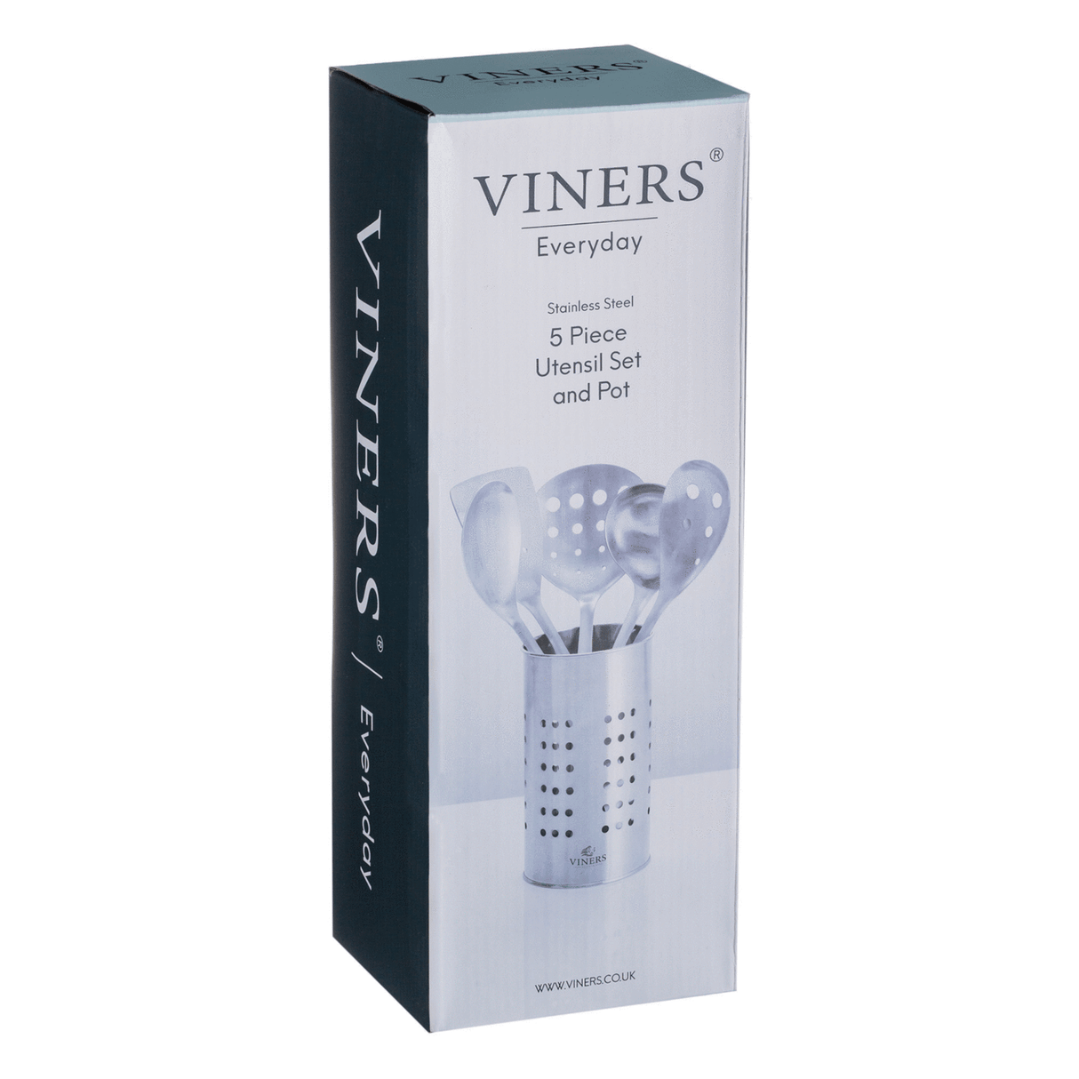 Image - Viners Everyday Stainless Steel Utensil Set, 5pcs, Silver