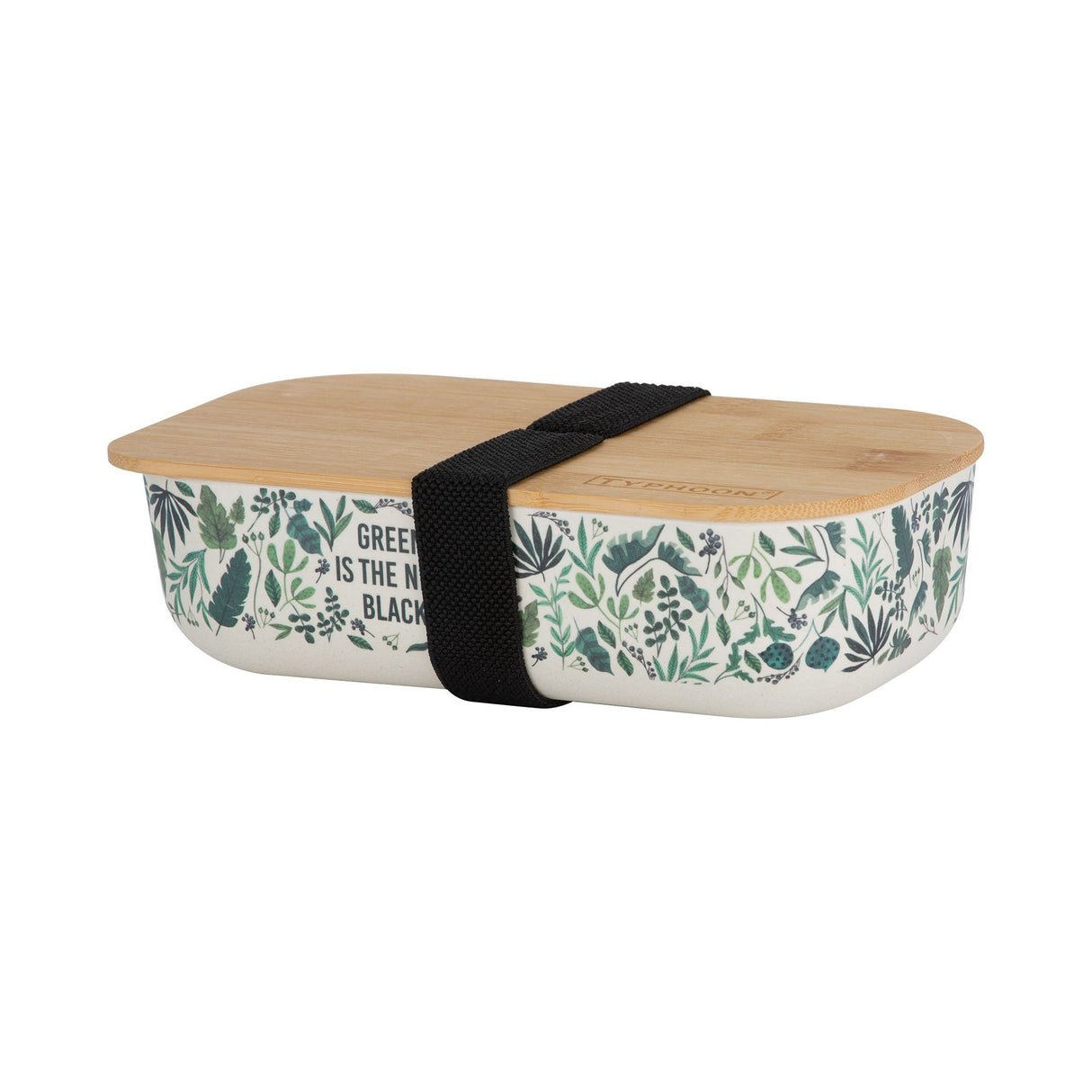 Typhoon Pure Green New Black Bamboo Fibre Lunch Box
