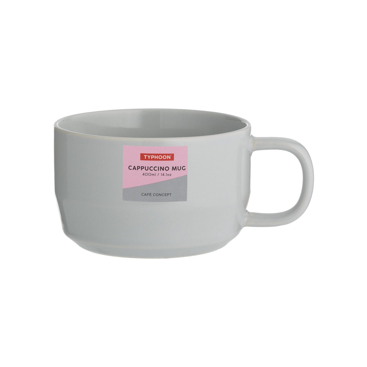 Image - Typhoon Cafe Concept Grey 400ml Cappuccino Mug