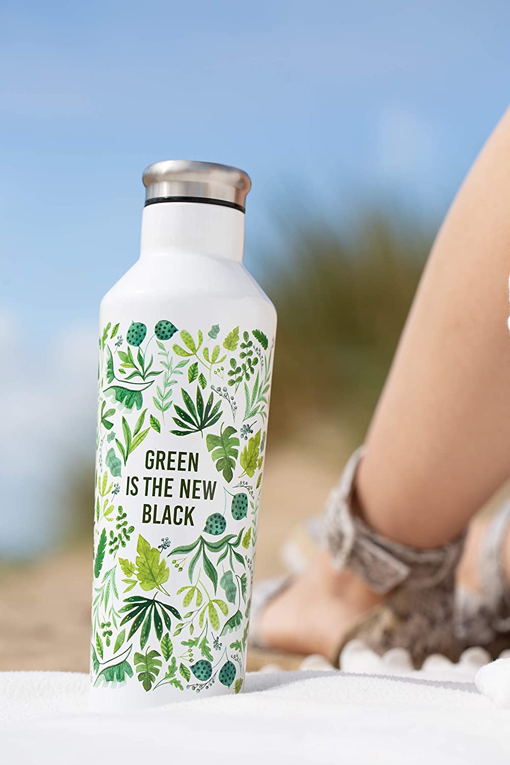 Image - Typhoon Pure Green New Black Double Wall 500ml