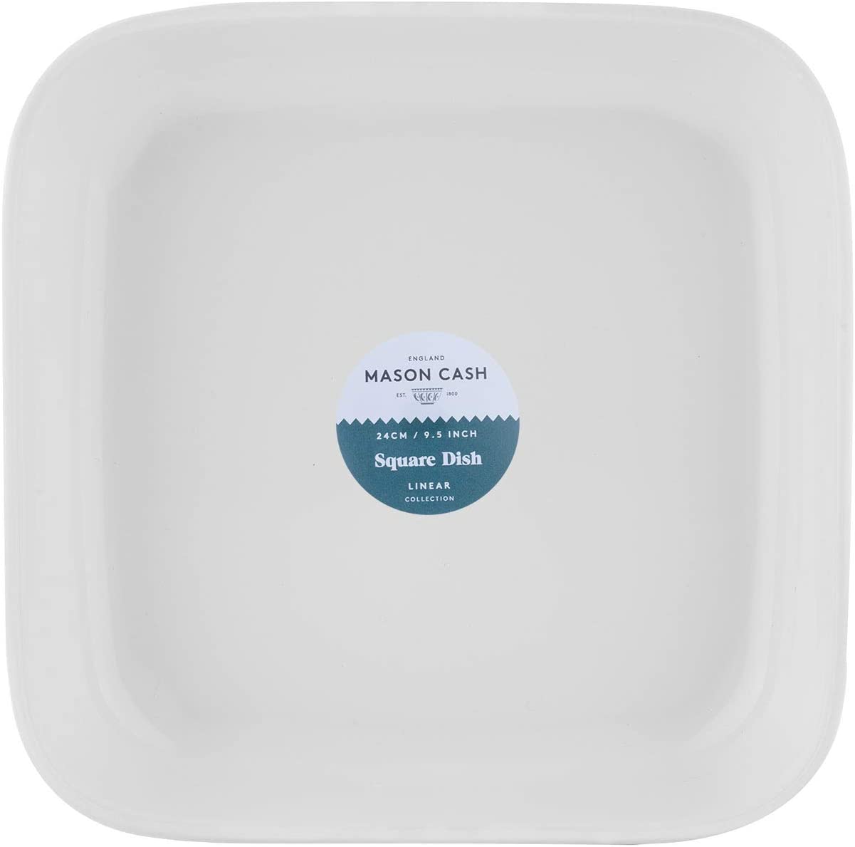 Image - Mason Cash Linear Square Dish 24cm White