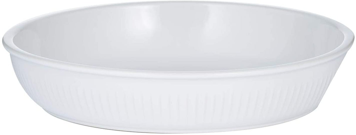 Image - Mason Cash Linear Round Pie Dish 26cm White