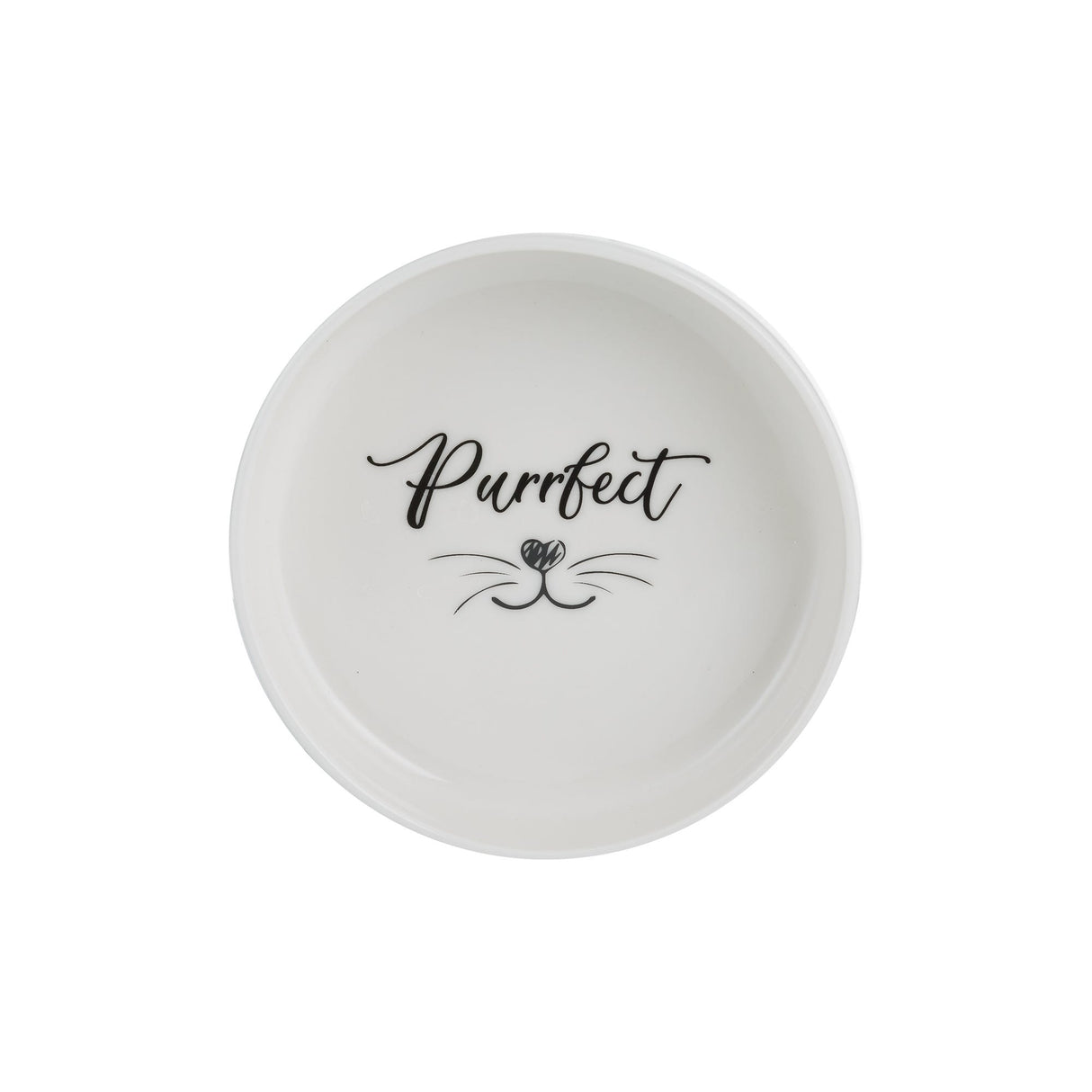 Mason Cash Purrfect Cat Bowl, 13x4cm, White