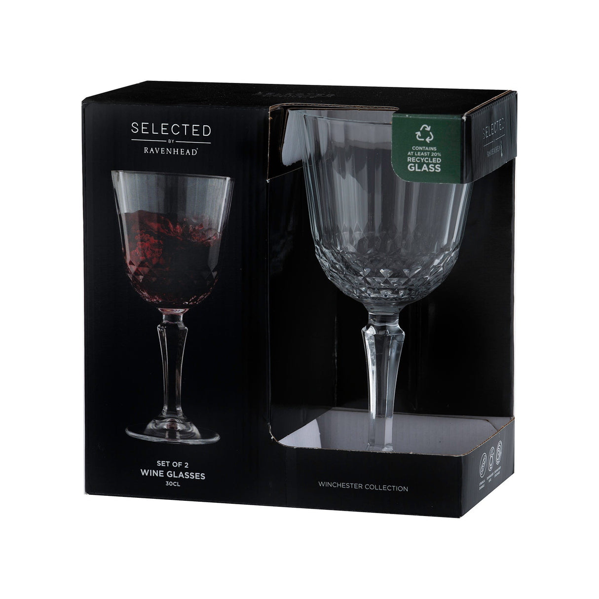 Image - Ravenhead Winchester Set Of 2 Wine Glasses 30cl