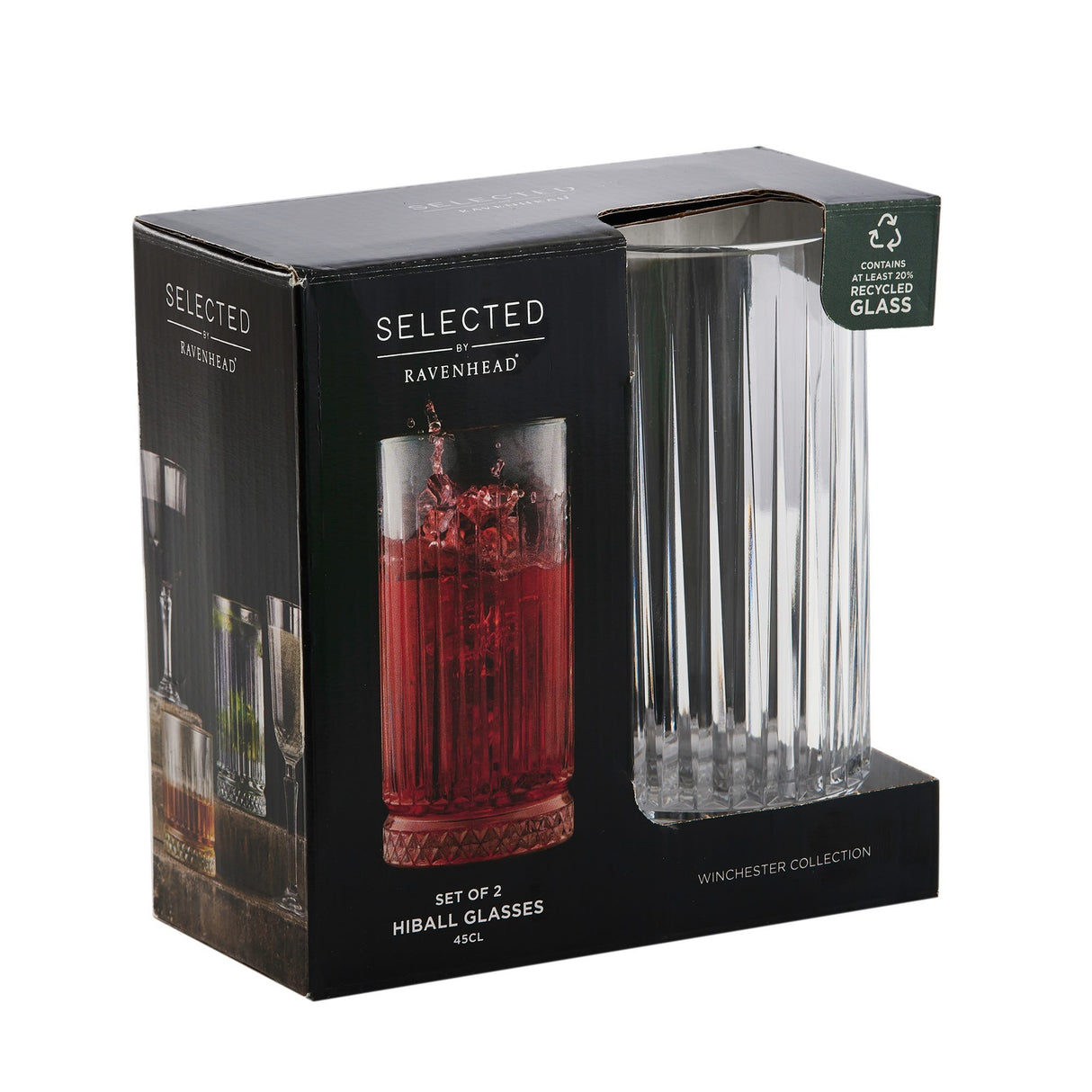 Image - Ravenhead Winchester Set Of 2 Hiball Glasses 45cl
