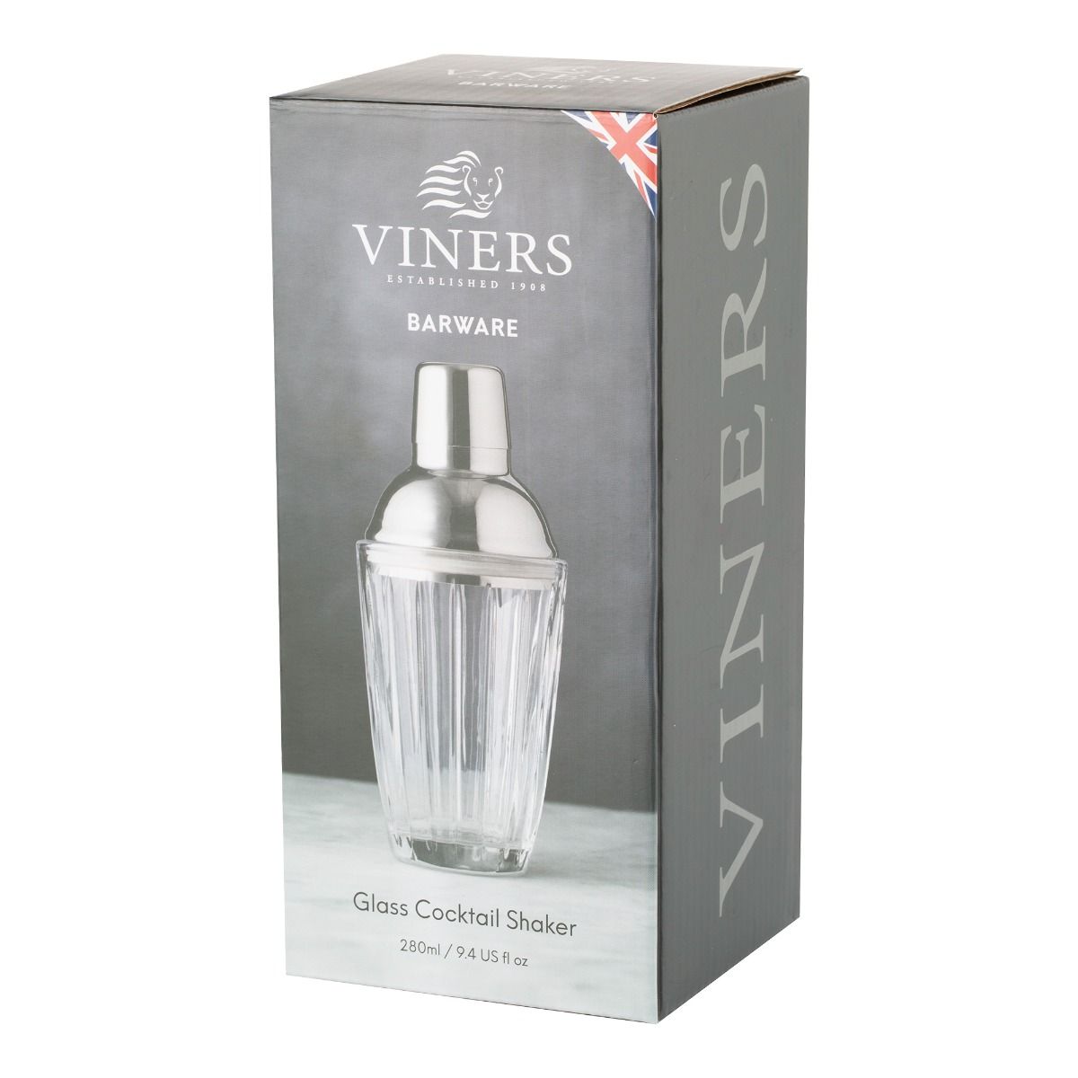 Image - Viners Barware 280ml Glass Cocktail Shaker