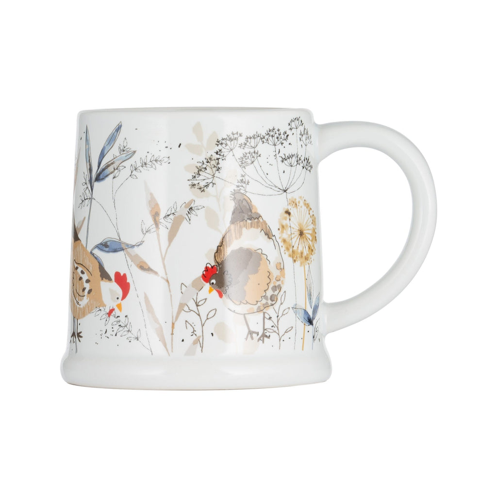 Image - Price & Kensington Country Hens Footed Mug 385ml