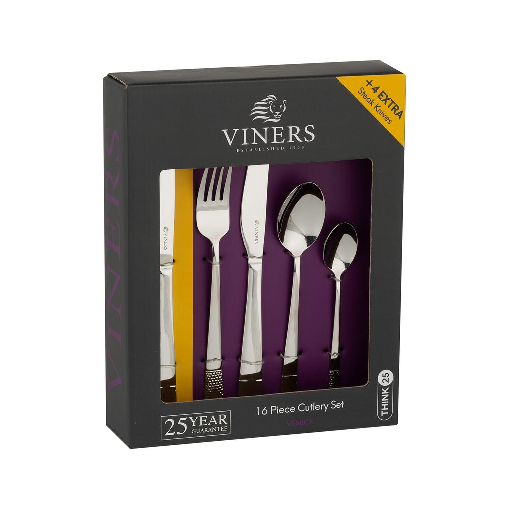 Image - Viners Venice 18/0 16pce + Steak Knives Gift Box