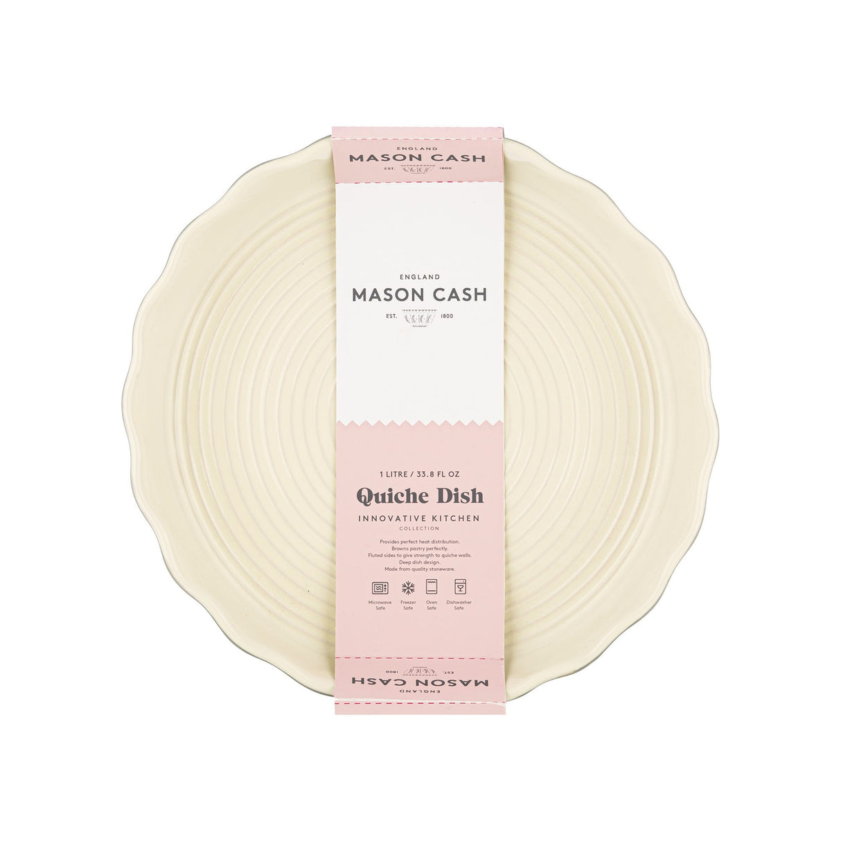 Mason Cash Innovative Kitchen Quiche Dish, 24cm