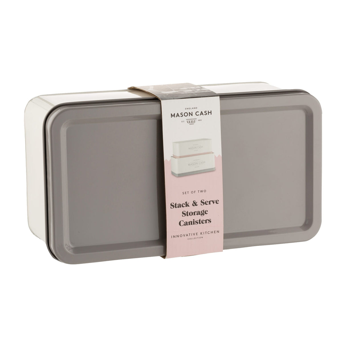 Mason Cash Innovative Kitchen Rectangular Tins, Set Of 2