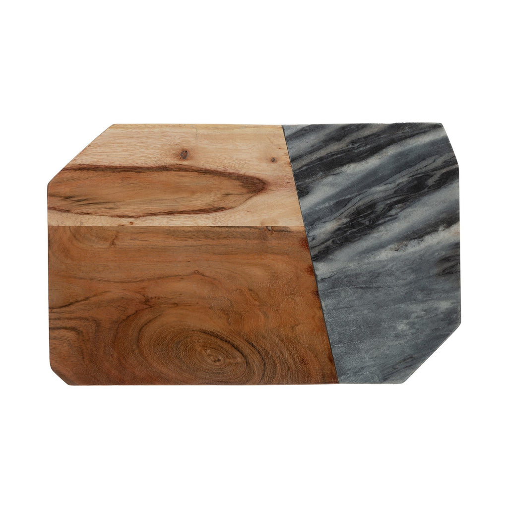 Image - Typhoon Elements Dark Marble/Acacia Rectangular Board