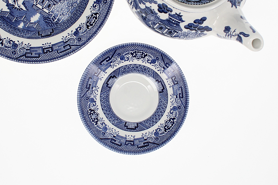 Image - Churchill Blue Willow Tea Saucer