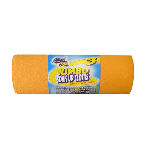 Image - Ramon Hygiene 3 Jumbo Soak Up Cloths, Orange