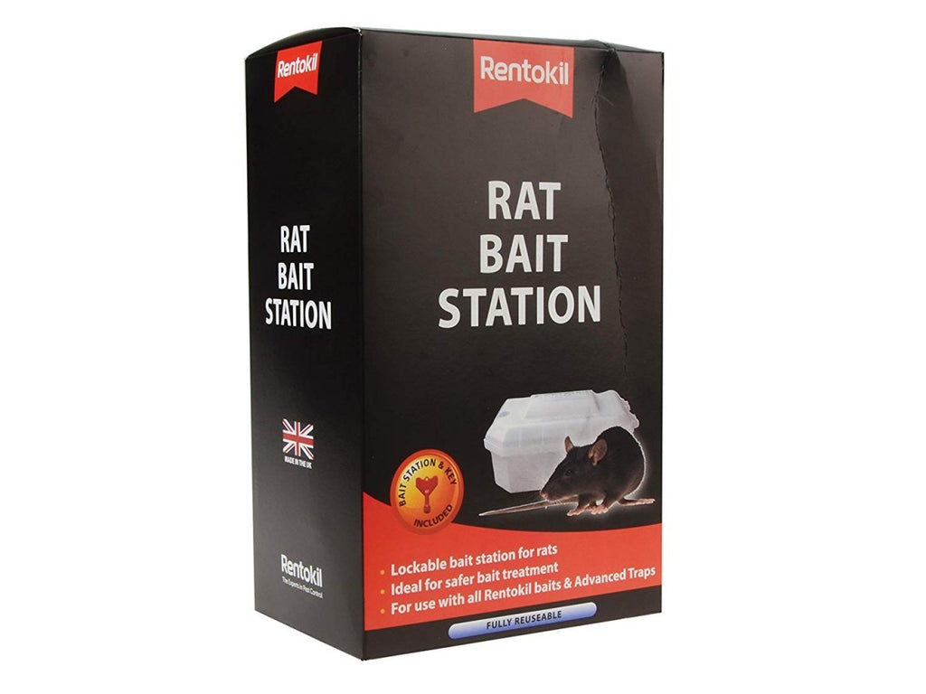 Image - Rentokil FBSR02 Rat Bait Station, 27cm, Black