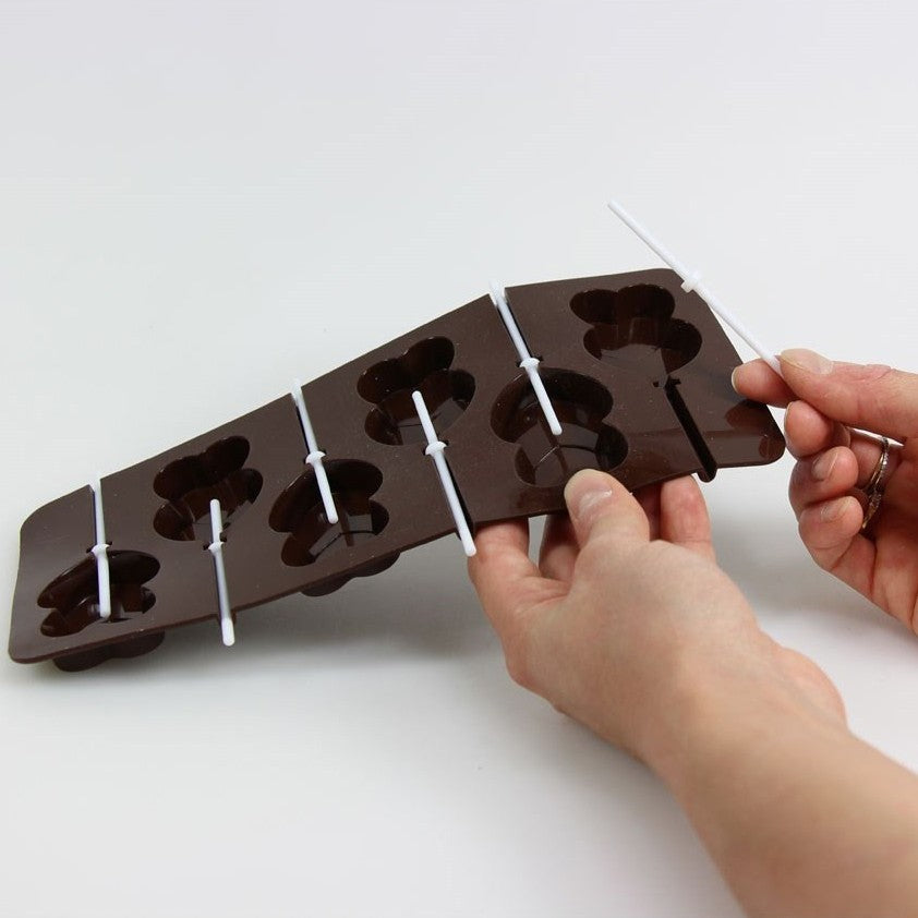 Image - Tala 6 Double Heart Shape Silicone Chocolate Moulds